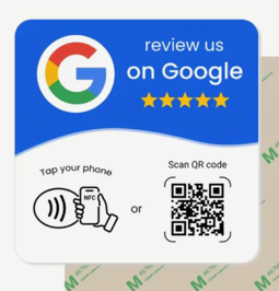 Square Google review sticker